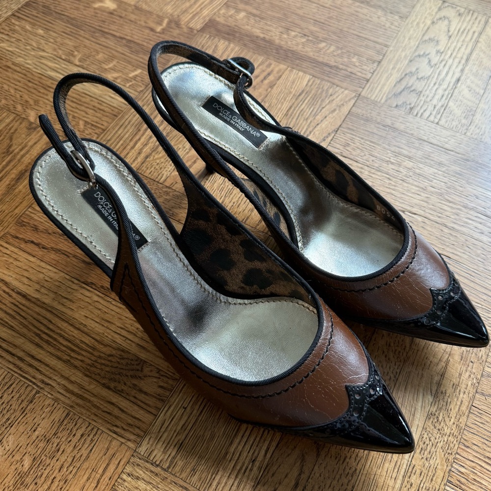 Dolce & Gabbana Brown and Black Heels